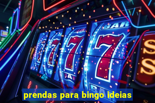 prendas para bingo ideias