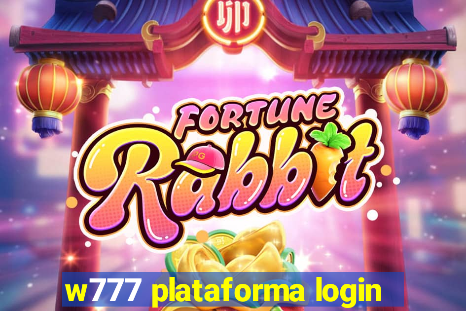 w777 plataforma login