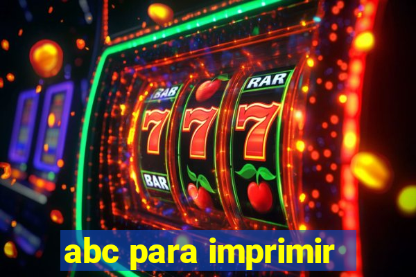 abc para imprimir