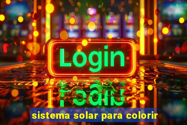 sistema solar para colorir