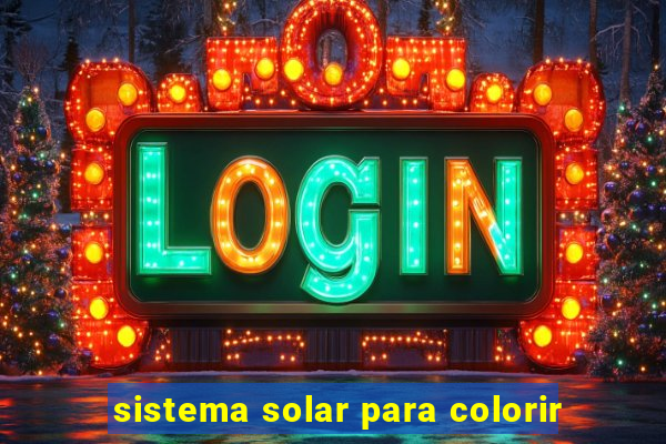 sistema solar para colorir