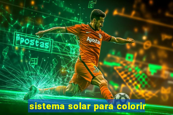 sistema solar para colorir