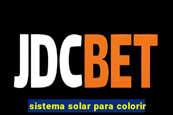 sistema solar para colorir