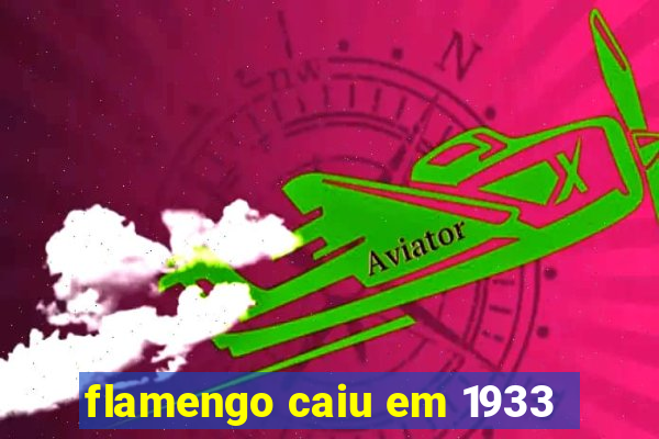 flamengo caiu em 1933