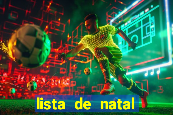 lista de natal para imprimir