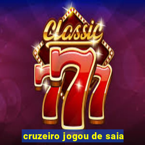 cruzeiro jogou de saia