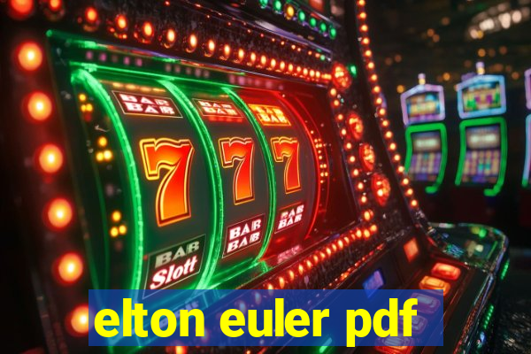 elton euler pdf