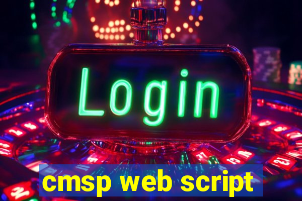 cmsp web script