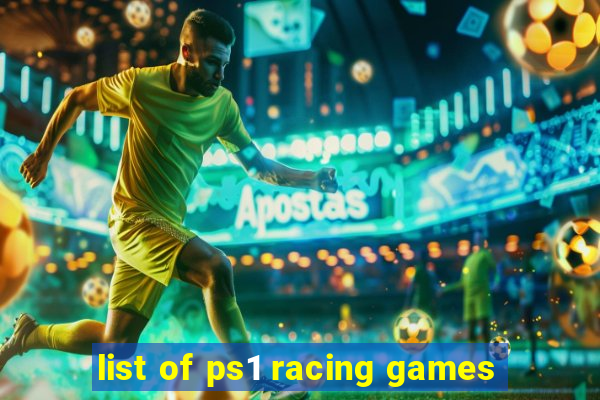 list of ps1 racing games