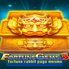 fortune rabbit paga mesmo