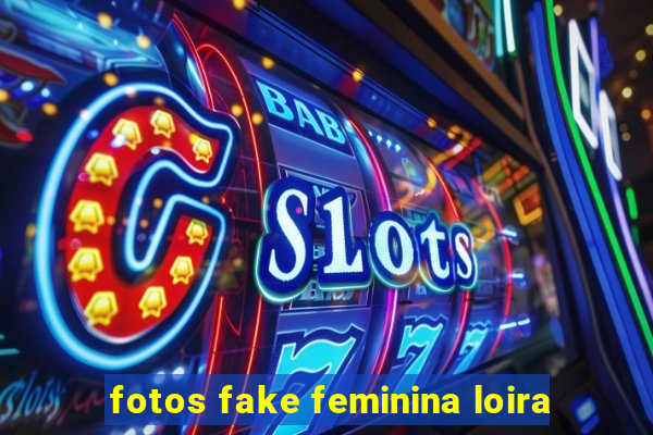 fotos fake feminina loira