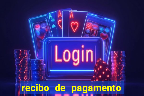 recibo de pagamento modelo word