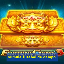 sumula futebol de campo