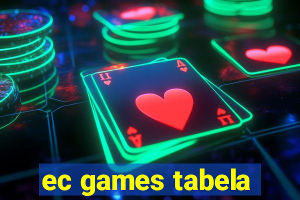 ec games tabela