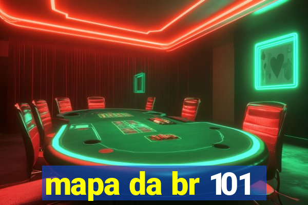 mapa da br 101