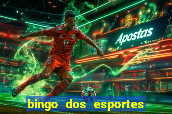 bingo dos esportes para imprimir