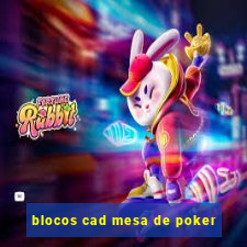 blocos cad mesa de poker