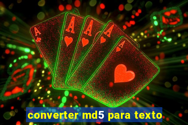 converter md5 para texto