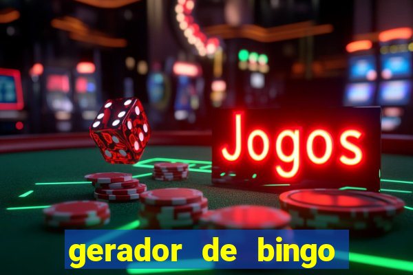 gerador de bingo cha de bebe