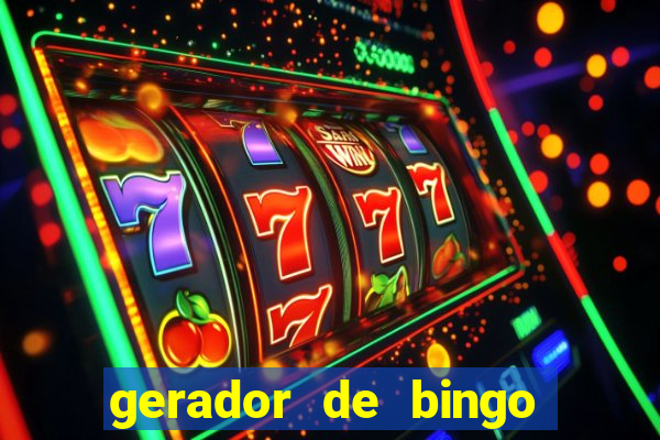 gerador de bingo cha de bebe