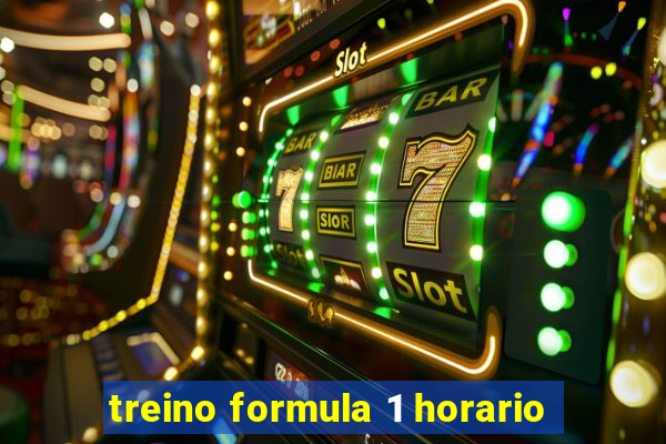 treino formula 1 horario