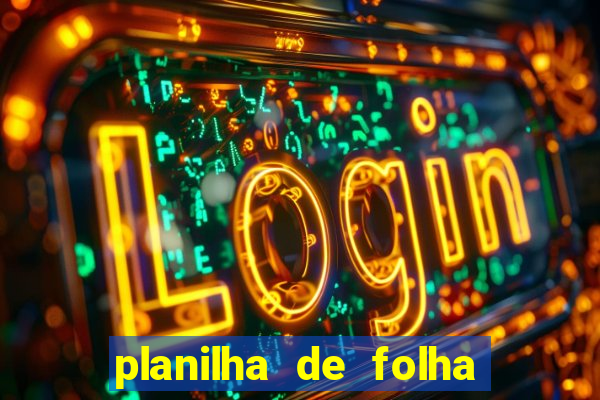 planilha de folha de pagamento