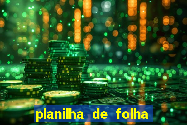 planilha de folha de pagamento