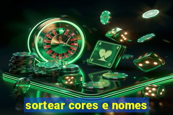 sortear cores e nomes