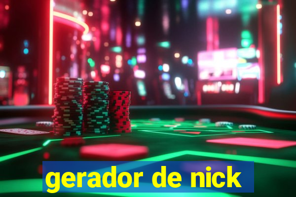 gerador de nick