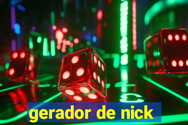 gerador de nick