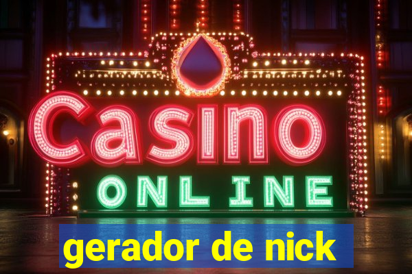 gerador de nick