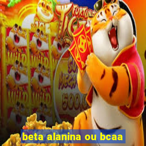 beta alanina ou bcaa