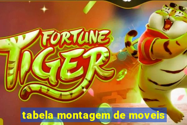 tabela montagem de moveis