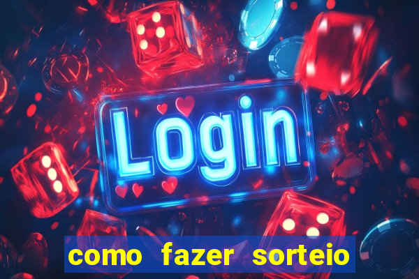 como fazer sorteio de cores online