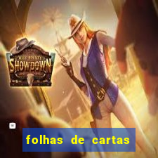 folhas de cartas para imprimir