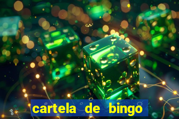 cartela de bingo cha de panela