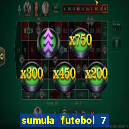 sumula futebol 7 society excel