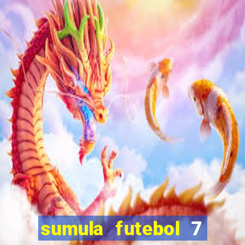 sumula futebol 7 society excel