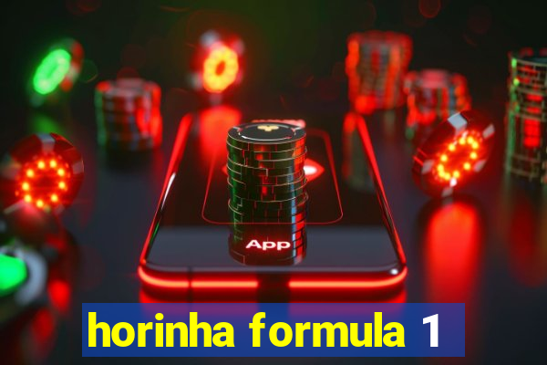 horinha formula 1