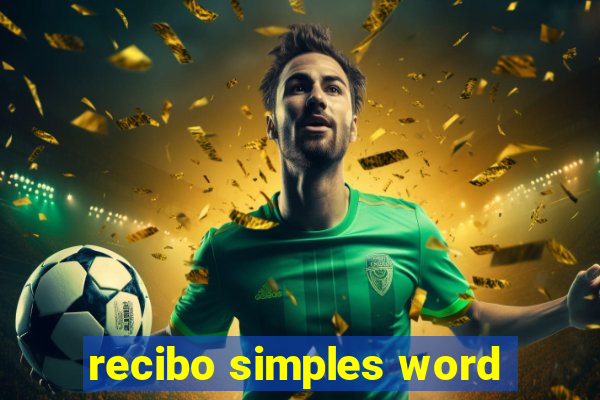 recibo simples word