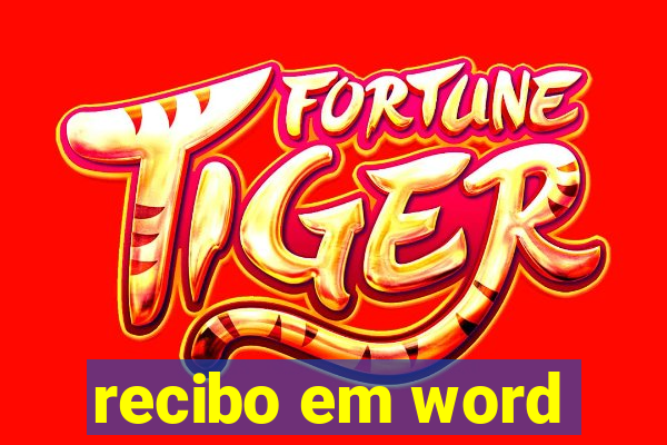 recibo em word