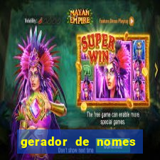 gerador de nomes para jogos