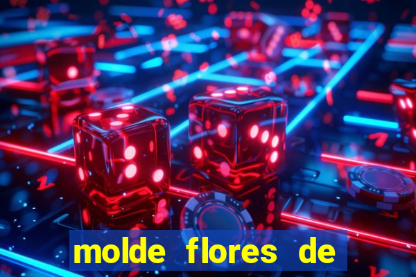 molde flores de papel para imprimir