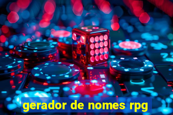 gerador de nomes rpg