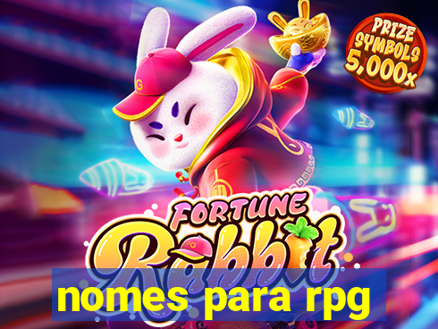 nomes para rpg