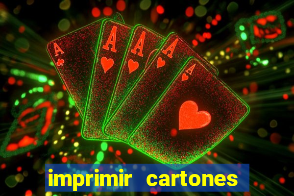 imprimir cartones de bingo