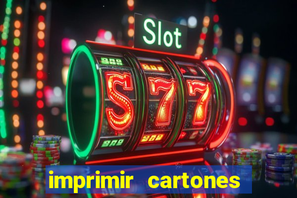 imprimir cartones de bingo