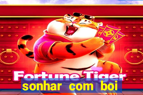 sonhar com boi jogo do bicho