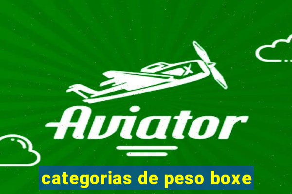 categorias de peso boxe