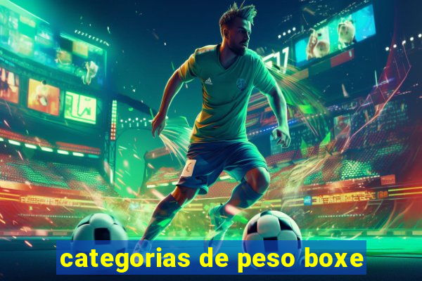 categorias de peso boxe